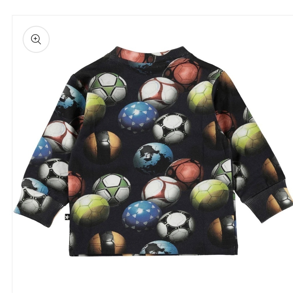 Molo Multicolor Soccer Ball Long Sleeve Shirt - Picture 2 of 3